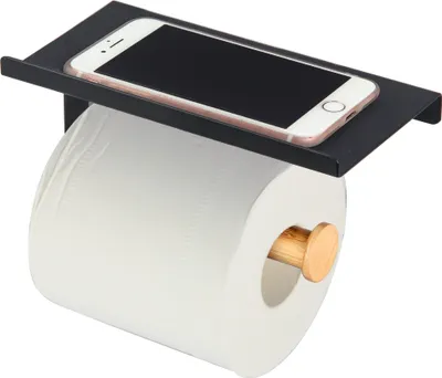 Obrázek produktu pro Držák toaletního papíru Držák toaletního papíru se zásobníkem TADAR Black