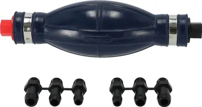 Produktbild von Pumpbalg mit schraubbaren Schlauchanschlüssen zum Vorpumpen von Kraftstoff