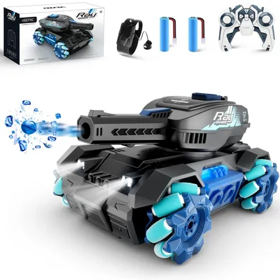 Produktbild von RC Panzer Stunt Auto mit Schussfunktion, Gestensteuerung, Licht & Musik, ferngesteuertes Spielzeugauto für Kinder