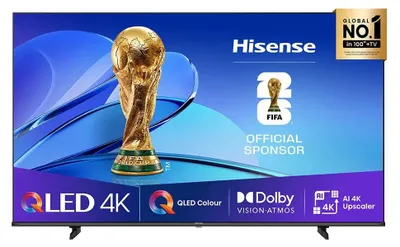 Obrázok produktu pre Hisense 55" E7Q, 4K Ultra HD 3840x2160, QLED, Quantum Dot, HDR 10+, HLG, Dolby Vision, DTS Virtual X, Smart TV, WiFi, svetelný senzor, BT, Anyview Cast, 3xHDMI, 2xUSB, LAN, CI+, DVB-T2/C/S2, čierna