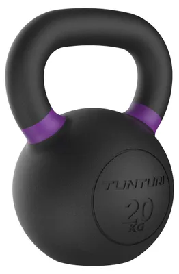 Image de Tunturi Platinum kettlebell en fonte - 20 kg - Application fitness e incluse