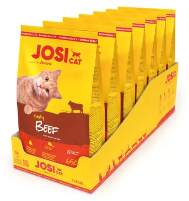 Produktbild von Katzenfutter trocken Josera JosiCat Tasty Beef 650 g