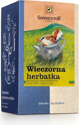 Produktbild von -ABENDTEE MIT KRÄUTERN UND FRÜCHTEN (EVENING TEA) (18 x 1,5 g) 27 g – SONNENTOR