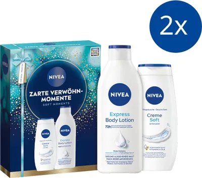Produktbild von NIVEA Zarte Verwöhn-Momente 2025 2 x Geschenkset Body Lotion Soft Creme