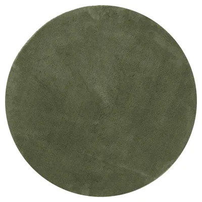 Produktbild von vidaXL Teppich HUARTE Kurzflor Weich und Waschbar Waldgrün Ø 100 cm