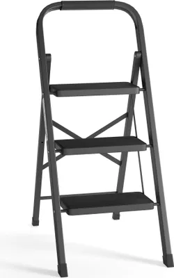 Produktbild von RMBO Haushaltsleiter, 3 Stufen, Klapptritt, 150 kg Tragfähigkeit, EN 131.6, Klappleiter
