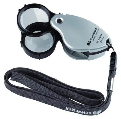 Produktbild von Schweizer Einschlaglupe Tech-Line Vergrößerung 8x 2 Einzellinsen Linsen-Durchmesser 38mm - 53550