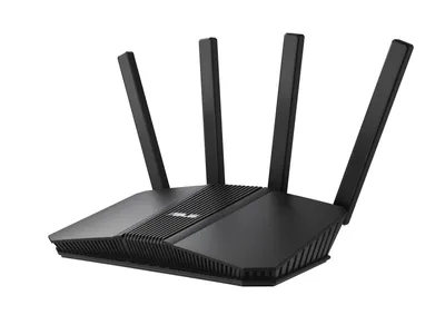 Produktbild von ASUS RT-BE58U V2, Wi-Fi 7 (802.11be), Dual-Band (2,4 GHz/5 GHz), Ethernet/LAN, Schwarz, Tabletop-Router