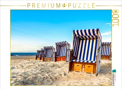 Produktbild von CALVENDO Puzzle Morgensonne am Strand | 1000 Teile Lege-Größe 64x48cm Foto-Puzzle für glückliche Stunden