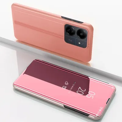 Produktbild von Für Xiaomi Redmi 13C View Spiegel Handy Smart Cover Wake UP Funktion Case Pink