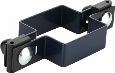 Immagine prodotto di LogistSystem Morsetto centrale in SET 100x100mm per filo FI3mm - Antracite Morsetto per pali di recinzione - Fissaggio di pannelli di rete - Morsetti per recinzione Morsetto per tutore Morsetto per palo