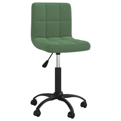 Immagine prodotto di Sedia da Ufficio Girevole Verde Scuro in Velluto