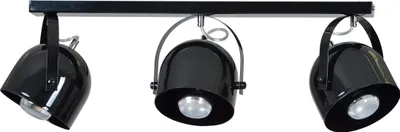 Produktbild von Schwarze Deckenleuchte Spot E27 Retro Metall flexibel 3-flammig Deckenlampe Strahler Wohnzimmer