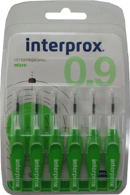 Image de Interprox brossettes interdentaires vert micro pack de 6