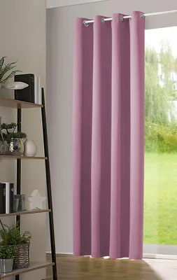 Produktbild von heimtexland ® Verdunkelungsvorhang Thermogardine Verdunkelungsgardine Ösenschal Deko Vorhang Blickdicht verdunkelnd Kälteschutz Sonnenschutz Typ139 mauve