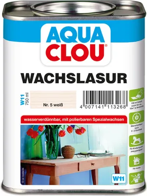 Produktbild von PROFI | 0,75 L | Weiß 2,5 Liter Wachslasur, Deckend Lasur für Holzfassaden und Gartenmöbel, Wetterschutz Lasur für Holz im Außenbereich, Diffusionsoffen