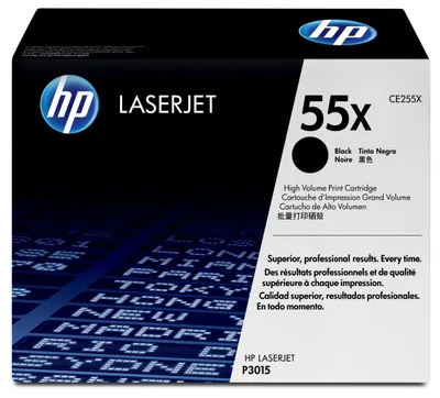 Zdjęcie produktu dla HP 55X oryginalny wkład z czarnym tonerem LaserJet XL, 12500 stron(y), Czarny, 1 szt.
