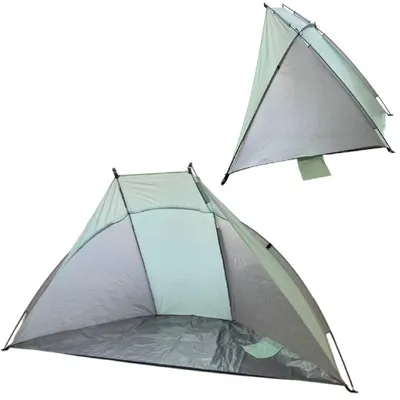 Produktbild von Outdoor Beachshelter Grün UV SPF30+, Polyester, Grün, Tasche