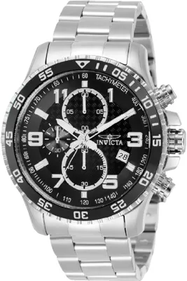 Immagine prodotto di Invicta Specialty 69813 Orologio da Uomo - Movimento al Quarzo - Acciaio con Quadrante Nero - 48 mm