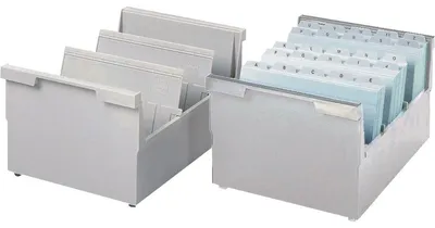 Immagine prodotto di HAN 855-0-11 Vassoio appendibile DIN A5 orizzontale, per 1000 schede, grigio chiaro