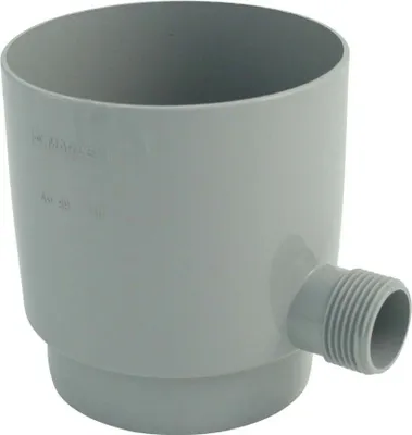 Produktbild von Marley Regensammler für Fallrohr mit Überlaufstop DN 105mm in grau Regen Fallrohrfilter