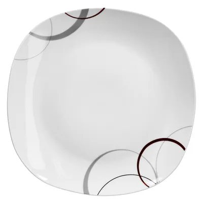 Zdjęcie produktu dla Talerz bufetowy Palazzo 28x28cm kwadratowy Talerz obiadowy Design porcelana Gastro