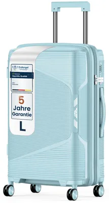 Immagine prodotto di Valigia rigida 4FLY L 65 cm (61 L) - con lucchetto TSA, doppie rotelle, manico telescopico in alluminio e doppia cerniera
