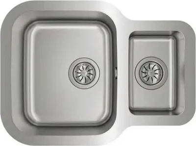 Obrázok produktu pre Teka BE 1 ½ C 625 REV, Umývadlo na dosku, Štvorec, Nerezová oceľ, Nerezová oceľ, 2 misky/misiek, Štvorec