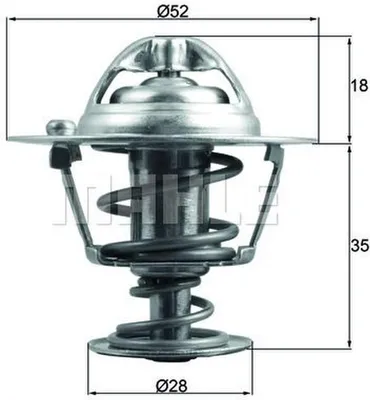 Produktbild von MAHLE Thermostat Kühlmittel 78°C für HONDA Jazz III Schrägheck (GE, GG, GP, ZA) CIVIC VII Hatchback (EU, EP, EV) CIVIC VI Hatchback (EJ, EK) HR-V