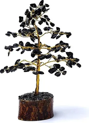 Produktbild von Edelsteinbaum Schwarzer Achat – ±18cm