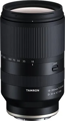Productafbeelding van Tamron 18-300mm F/3.5-6.3 Di III-A VC VXD, Sony E-mount, ultratelezoomobjectief, 19 elementen in 15 groepen, 18-300 mm, Sony E, autofocus