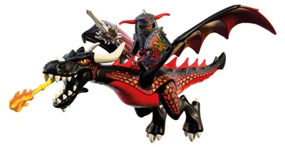 Produktbild von PLAYMOBIL Schwarzer Drache, Aktion/Abenteuer, 3 Jahr(e), Mehrfarbig
