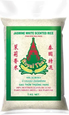 Produktbild von [ 1kg ] ROYAL THAI Langkorn Duftreis (ganz) DE LUXE / Jasmin White Scented Rice