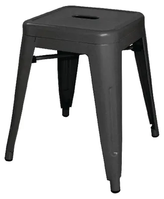 Productafbeelding van Lage bistrostolen Bolero Bistro, gemaakt van staal, met een zithoogte van 46 cm (4 stuks)