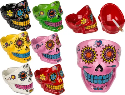 Produktbild von OOTB Aschenbecher Coloured Skull II ca. 12 cm