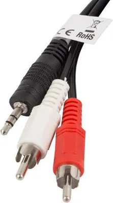 Zdjęcie produktu dla Kabel audio Lanberg stereo minijack - 2x Chinch M/M 2m