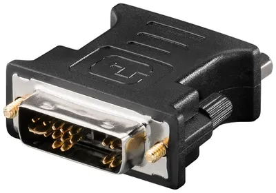 Immagine prodotto di Goobay 69971 Adattatore analogico DVI-A/VGA, nero - Spina DVI-A (12+5 pin) > presa VGA (15 pin)