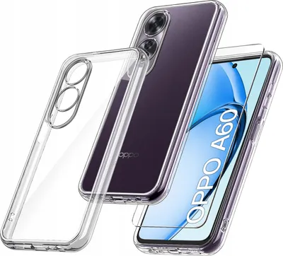 Immagine prodotto di Custodia per Oppo A60 4G RINFORZATA 360° CLEAR + Vetro PROTETTIVO 9H