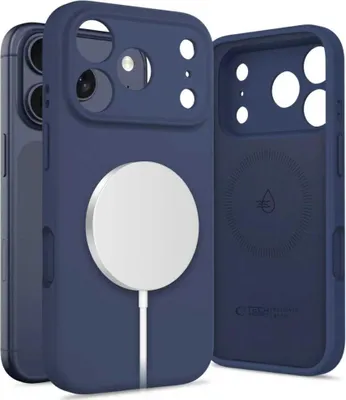 Produktbild von Tech-Protect 5906302333851, Cover, Apple, iPhone 17 Pro, 16 cm (6.3"), Dunkelblau