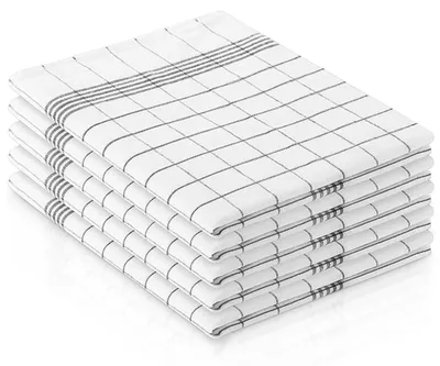 Imagen del producto de Juego de 5 paños de cocina, 45 x 65 cm, 100% algodón, muy absorbentes, para la cocina