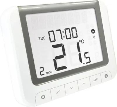 Produktbild von Salus Digital, programmierbar, Funk-Raumthermostat, batteriebetrieben, speziell für elektrische Heizungen, 1 Stk.