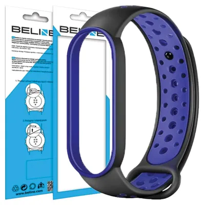 Produktbild von Beline Design Mi Band 7/6/5 Armband schwarz-blau