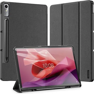Produktbild von Dux Ducis Domo Smart Sleep Case Für Lenovo Tab P12 12.7 Tablet - Schwarz