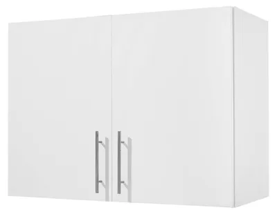 Immagine prodotto di Armadio a muro - Pensile - Ripiano regolabile - 2 ante - Montaggio a parete - Per cucina, bagno e lavanderia - Dimensioni 40,6 x 81,3 x 61 cm (P x L x A) - Bianco