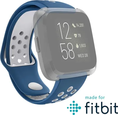Produktbild von hama Sportarmband für Fitbit Versa 2/Versa (Lite), in Blau