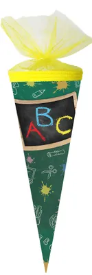 Produktbild von Nestler Schultüte Tüllv. 50 cm rund Schulanfang