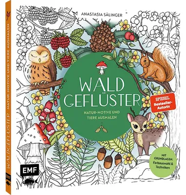 Imagen del producto de Waldgeflüster - Natur-Motive und Tiere ausmalen