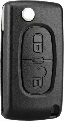Obrázek produktu pro kryt klíče se 2 tlačítky, kompatibilní se skládacím klíčem CE0523 pro Peugeot 207 307 308 407 408 3008 5008 Citroen C2 C3 C4 C5 C6 C8 (2 tlačítka, CE0523)
