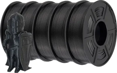 Zdjęcie produktu dla Filament do drukarek 3D JAYO, włókno węglowe o wysokiej wytrzymałości, odporne na ciepło, PLA-CF 5 rolek