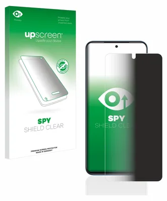 A product box and a smartphone with a screen protector are shown.
